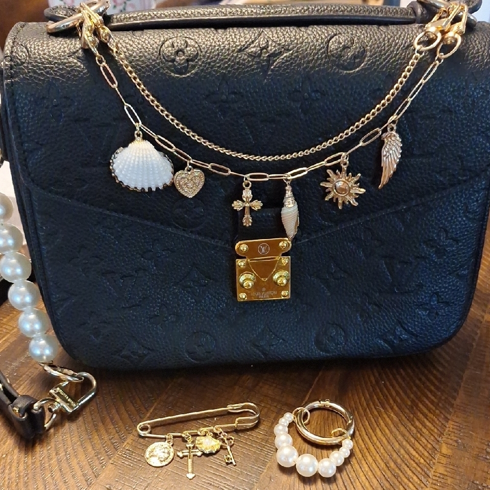 Seashell And Pearl Bag Charms